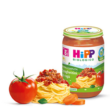 HIPP BIO SPAGHETTINI AL RAGU' 220 G - farmasconti.eu
