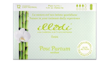 ILLEDI ASSORBENTI LADY NORMAL SENZA ALI POST PARTO TAGLIA MEDIUM 12 PEZZI - farmasconti.eu