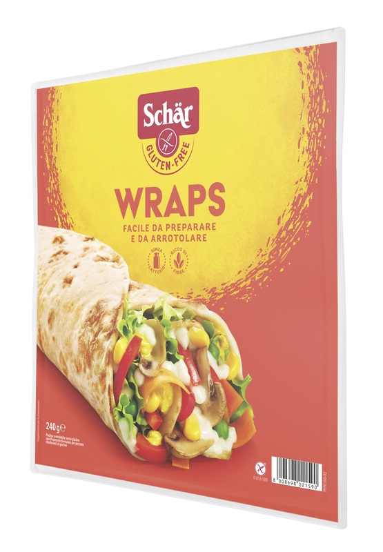 SCHAR WRAPS PIADINA ARROTOLABILE SENZA LATTOSIO 240 G - farmasconti.eu