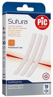 CEROTTO PER SUTURA PIC SOLUTION 6 X 100 MM 10 PEZZI - farmasconti.eu