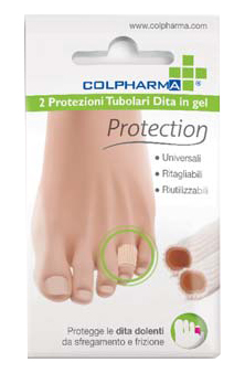 COLPHARMA POTEZIONE TUBOLARE DITA IN GEL 2 TUBI DA 7,5 CM - farmasconti.eu