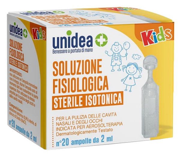 SOLUZIONE FISIOLOGICA UNIDEA 20 AMPOLLE DA 2 ML - farmasconti.eu