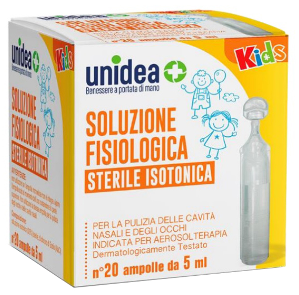 SOLUZIONE FISIOLOGICA UNIDEA 20 AMPOLLE DA 5 ML - farmasconti.eu
