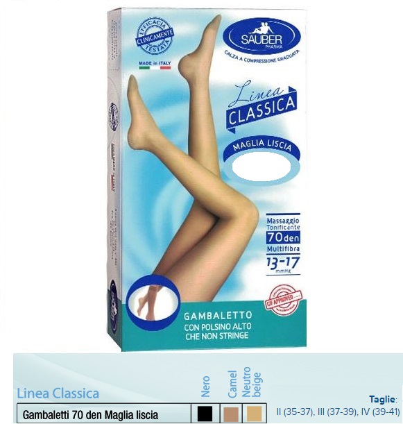 SAUBER GAMBALETTO MAGLIA LISCIA 70 DENARI CAMEL 2 - farmasconti.eu