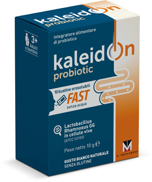 KALEIDON PROBIOTIC FAST BIANCO NATURALE 10 BUSTE OROSOLUBILI - farmasconti.eu