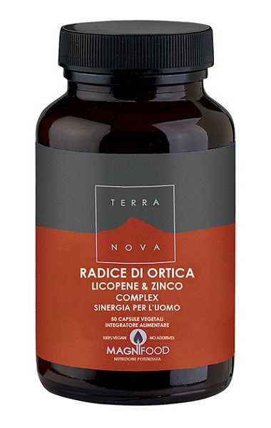 TERRANOVA RADICE ORTICA LICOPENE ZINCO SINERGIA UOMO 50 CAPSULE - farmasconti.eu