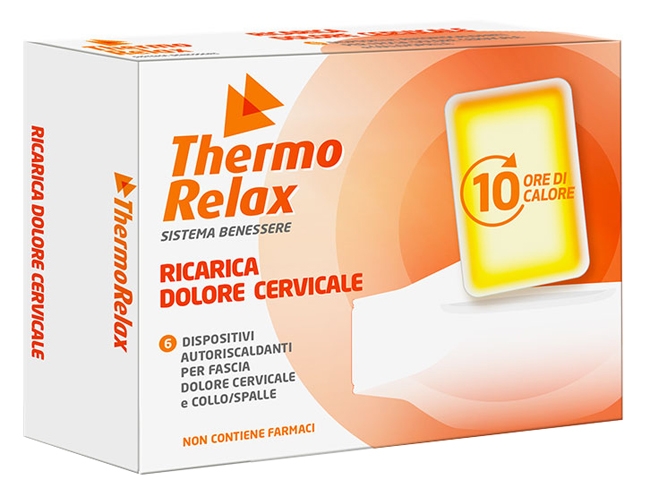 THERMORELAX RICARICA PER FASCIA DOLORE CERVICALE 6 DISPOSITIVI AUTORISCALDANTI - farmasconti.eu