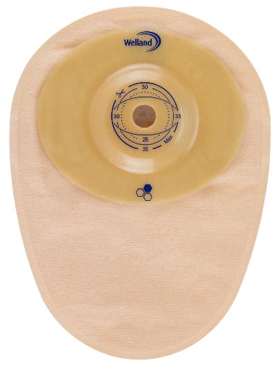 SACCA PER COLOSTOMIA WELLAND AURUM PROFILE COLO MIDI OPACA PRETAGLIATA DIAMETRO 13-48 MM INIZIO CONVESSITA' 48 MM 10 PEZZI - farmasconti.eu
