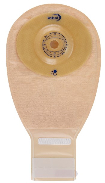 SACCA PER ILEOSTOMIA OPACA RITAGLIABILE WELLAND AURUM PROFILE ILEO MIDI DIAMETRO 25 MM INIZIO CONVESSITA' 35 MM 10 PEZZI - farmasconti.eu