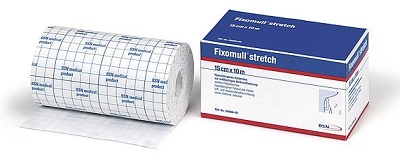 FASCIA AUTOADESIVA IPOALLERGENICA FIXOMULL STRETCH PER FISSAGGIO CATETERI M 10 X 10 CM - farmasconti.eu