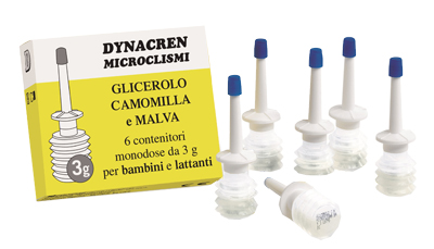 DYNACREN MICROCLISMI CAMOMILLA E MALVA 6 PEZZI DA 3 G PER BAMBINI E LATTANTI - farmasconti.eu