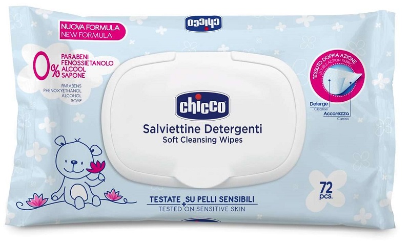 CHICCO COSMESI SALVIETTE 72 PEZZI PLAQ - farmasconti.eu