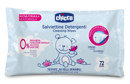 CHICCO COSMESI SALVIETT 72 PEZZI SENZA PLAQ - farmasconti.eu