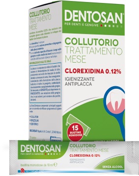 DENTOSAN COLLUTORIO MONODOSE TRATTAMENTO MENSILE 0,12% 15 BUSTINE DA 10 ML - farmasconti.eu