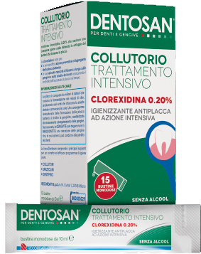 DENTOSAN COLLUTORIO MONODOSE INTENSIVO 0,20% 15 BUSTINE DA 10 ML - farmasconti.eu