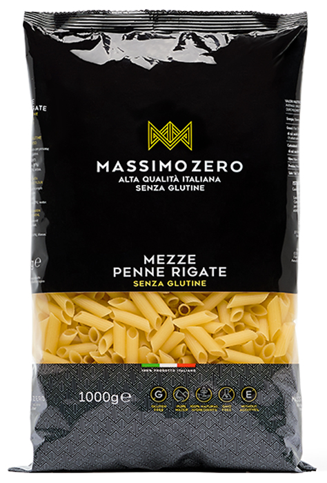 MASSIMO ZERO MEZZE PENNE RIGATE 1 KG - farmasconti.eu