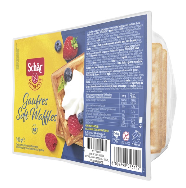 SCHAR GAUFRE SOFT WAFFLES 100 G - farmasconti.eu