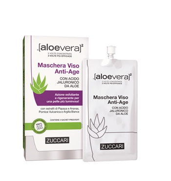 ALOEVERA2 MASCHERA VISO ANTIAGE 4 SACCHETTI 20 ML - farmasconti.eu
