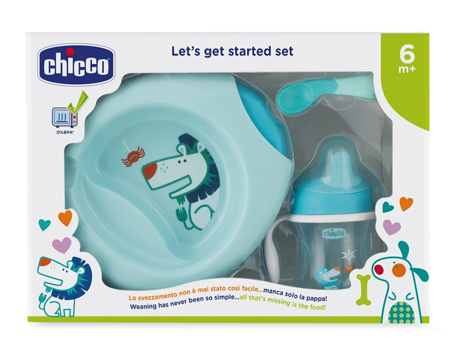 CHICCO SET PAPPA 6 MESI+ AZZURRO - farmasconti.eu