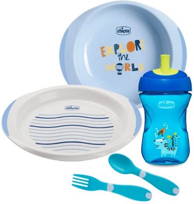 CHICCO SET PAPPA 12 MESI+ AZZURRO - farmasconti.eu