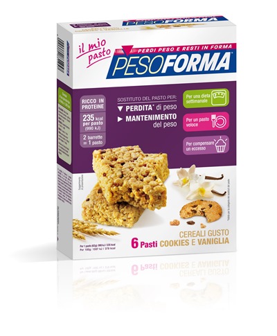 PESOFORMA BARR CEREALI COOKIES VANIGLIA 372 G - farmasconti.eu
