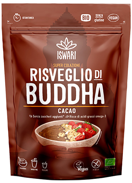 ISWARI RISVEGLIO BUDDA CACAO CRUDO 360 G - farmasconti.eu