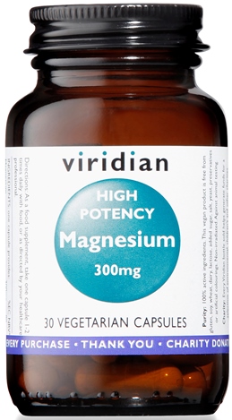 VIRIDIAN MAGNESIUM 300MG HIGH POTENCY 30 CAPSULE VIRIDIAN MAGNESIO SUPERIORE ALTA CONCENTRAZIONE - farmasconti.eu
