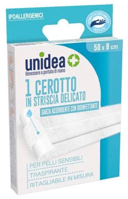 CEROTTO IN STRISCIA UNIDEA TESSUTO NON TESSUTO 50X8 CM - farmasconti.eu