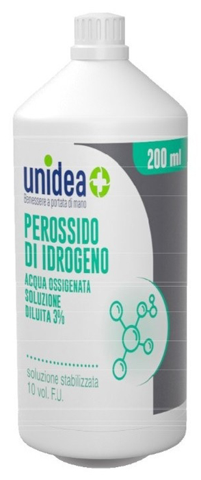UNIDEA PEROSSIDO DI IDROGENO 10 VOLUMI 200 ML - farmasconti.eu