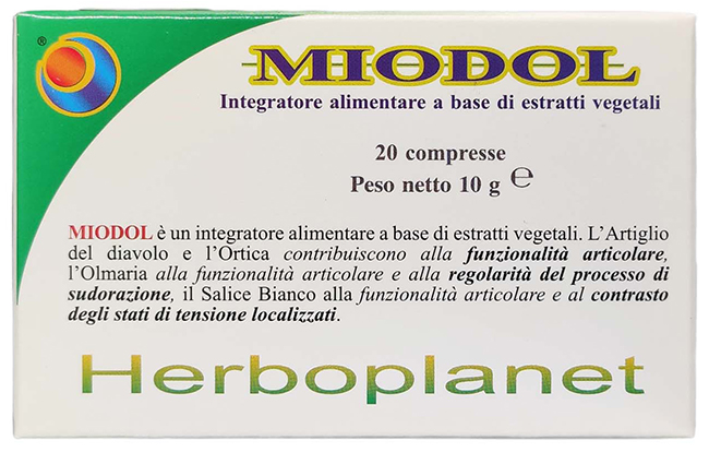 MIODOL 20 COMPRESSE BLISTER 10 G - farmasconti.eu