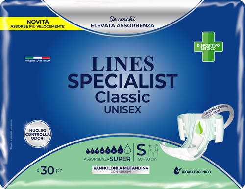 PANNOLONE MUTANDA LINES SPECIALIST CLASSIC MP SUPER 30 PEZZI - farmasconti.eu