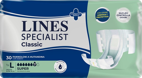 PANNOLONE A MUTANDA LINES SPECIALIST CLASSIC SUPER MG 30 PEZZI - farmasconti.eu