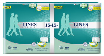 PANNOLONE A MUTANDA LINES SPECIALIST SUPER LARGE 30 PEZZI - farmasconti.eu