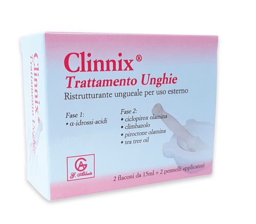 CLINNIX TRATTAMENTO UNGHIE 2 FLACONI 15 ML + 2 PENNELLI APPLICATORI - farmasconti.eu