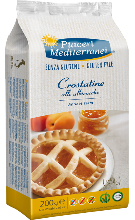 PIACERI MEDITERRANEI LE BONTA' DEL MATTINO CROSTATINE ALL'ALBICOCCA 4 X 50 G - farmasconti.eu