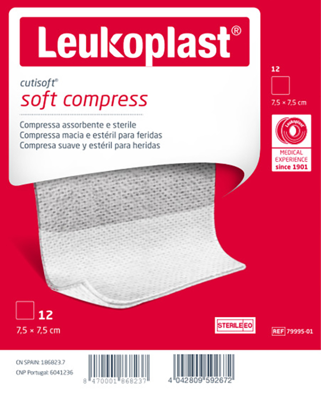 GARZA IDROFILA COMPRESSA CUTISOFT TESSUTO NON TESSUTO 7,5X7,5 CM 12 PEZZI - farmasconti.eu