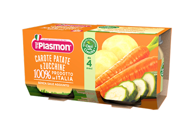 PLASMON OMOGENEIZZATO CAROTE PATATE ZUCCHINE 4 X 80 G - farmasconti.eu