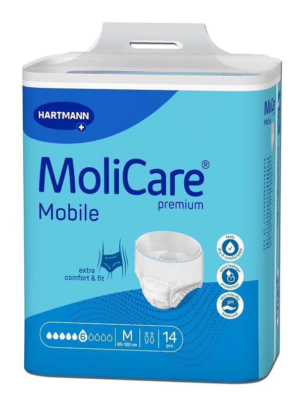 PANNOLINO PULL UP GIORNO MOLICARE MOBILE 6 GOCCE M 14 PEZZI CON IVA AL 22% - farmasconti.eu