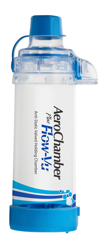 CAMERA DI TENUTA CON VALVOLA AEROCHAMBER PLUS FLOW PER ADULTI 5+ ANNI - farmasconti.eu