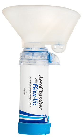 CAMERA DI TENUTA CON VALVOLA AEROCHAMBER PLUS FLOW VU ADULTI LARGE 5+ ANNI - farmasconti.eu