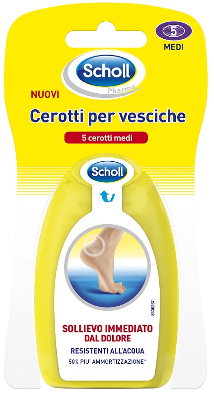 SCHOLL CEROTTI PER VESCICHE MEDIO DITA DEI PIEDI 6 PEZZI - farmasconti.eu