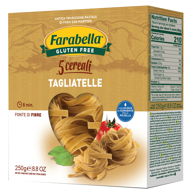 FARABELLA TAGLIATELLE AI 5 CEREALI 250 G - farmasconti.eu