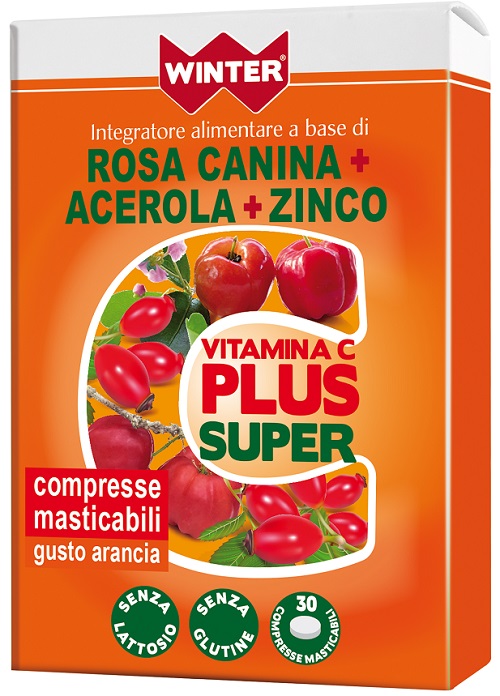 WINTER VITAMINA C PLUS SUPER  + ZINCO 30 COMPRESSE MASTICABILI - farmasconti.eu