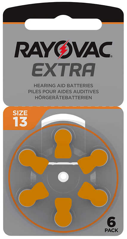 BATTERIA MODELLO 13 PER AMPLIFICATORE ACUSTICO 6 PEZZI - farmasconti.eu