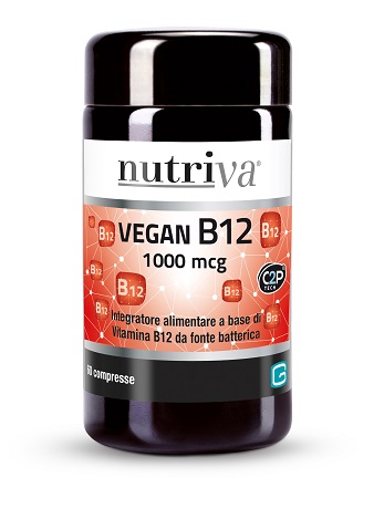 NUTRIVA VEGAN B12 60 COMPRESSE 1000MCG - farmasconti.eu