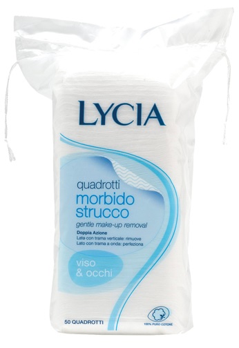 LYCIA 50 QUADROTTI COTONE STRISCIA 12 PEZZI - farmasconti.eu