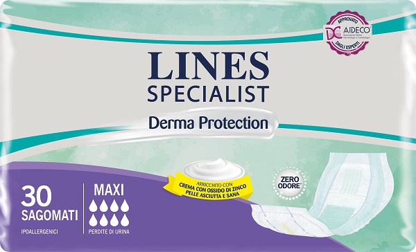 LINES SPECIALIST DERM PANNOLONE SAGOMATO MAXI 30 PEZZI - farmasconti.eu