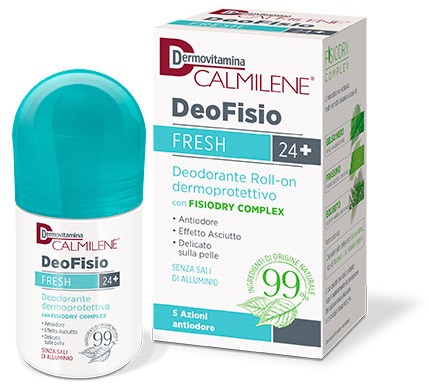 DERMOVITAMINA CALMILENE DEOFISIO FRESH 24+ DEODORANTE ROLL-ON DERMOPROTETTIVO 75 ML - farmasconti.eu