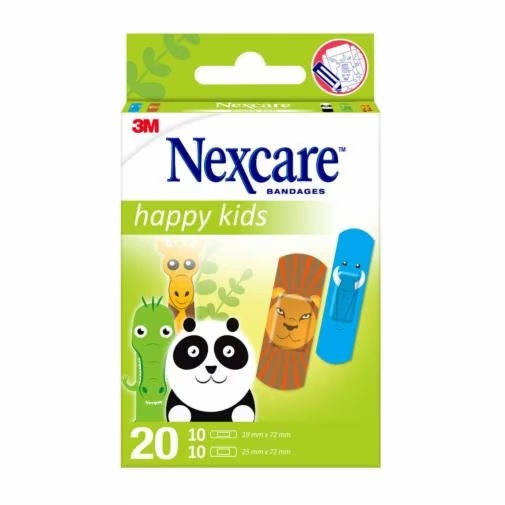 CEROTTI NEXCARE KIDS PLASTERS ANIMALS 20 PEZZI ASSORTITI - farmasconti.eu