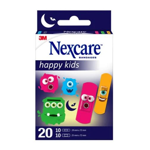 CEROTTI NEXCARE KIDS PLASTERS MONSTERS 20 PEZZI ASSORTITI - farmasconti.eu
